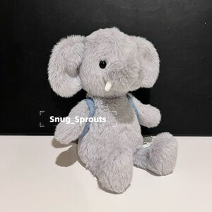 NWT Jellycat Backpack Elephant authentic Plush Stuffed Animal 8” Soft Gr…